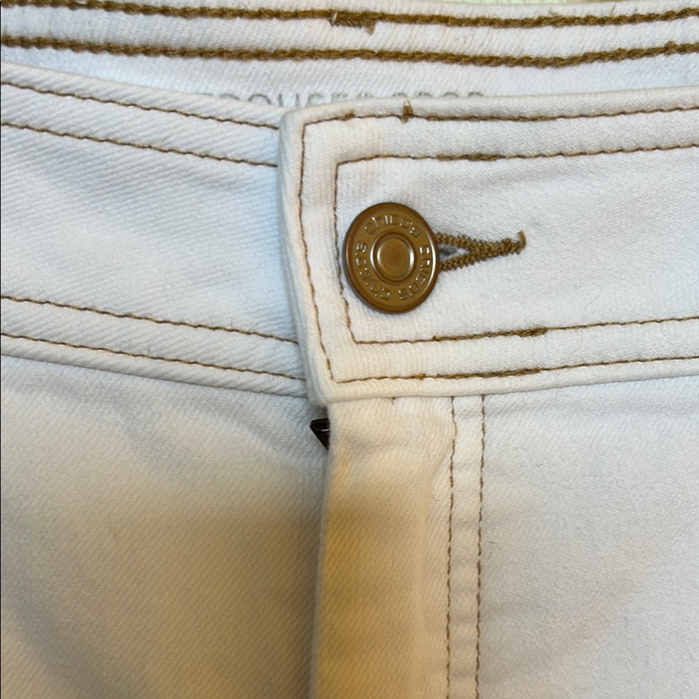 Chico's Off White Wide Leg Ankle Cropped Jeans - Picture 5 of 9